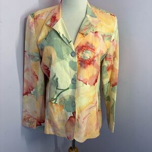 Chico’s Linen Blend Blazer, NWT, Size 1(Medium)